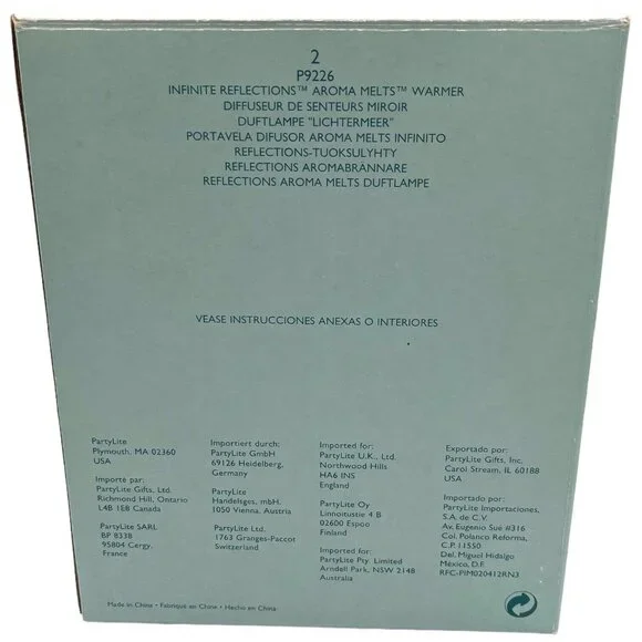 PartyLite Infinite Reflections Aroma Melts Warmer Candle Heat Decor Mirror P9226 - Picture 16 of 16